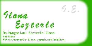 ilona eszterle business card